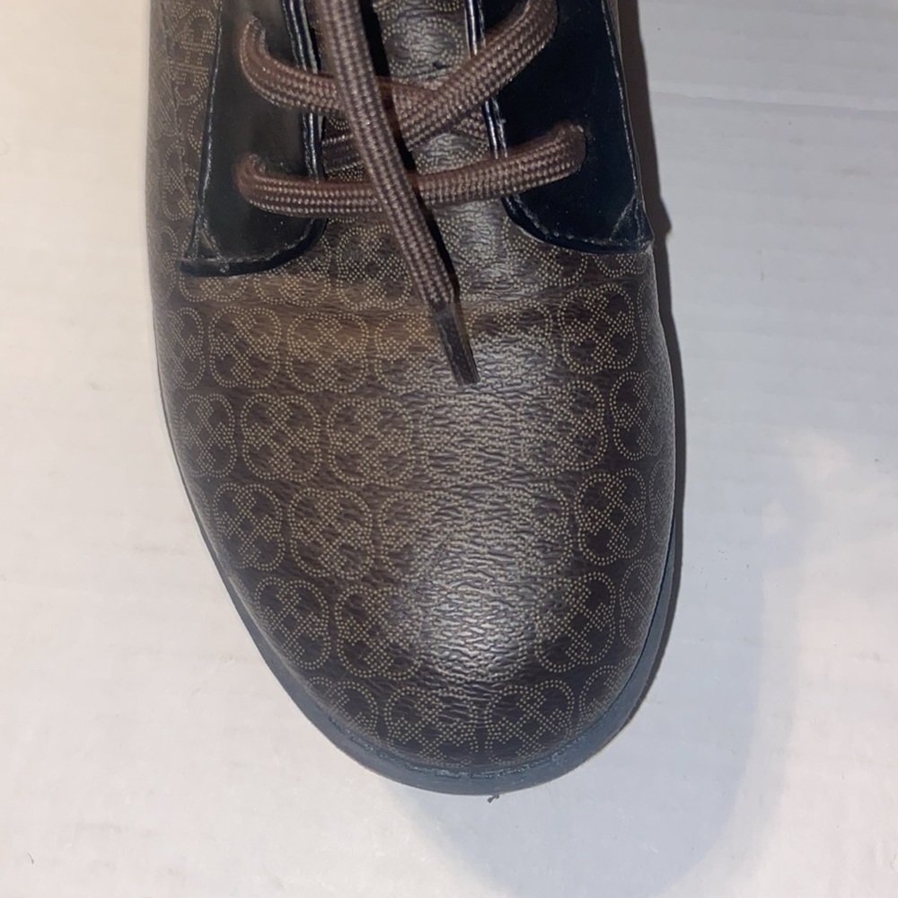 New unworn Daisy Fuentes lace up brown and black combat style boots size 9 - Picture 6 of 12